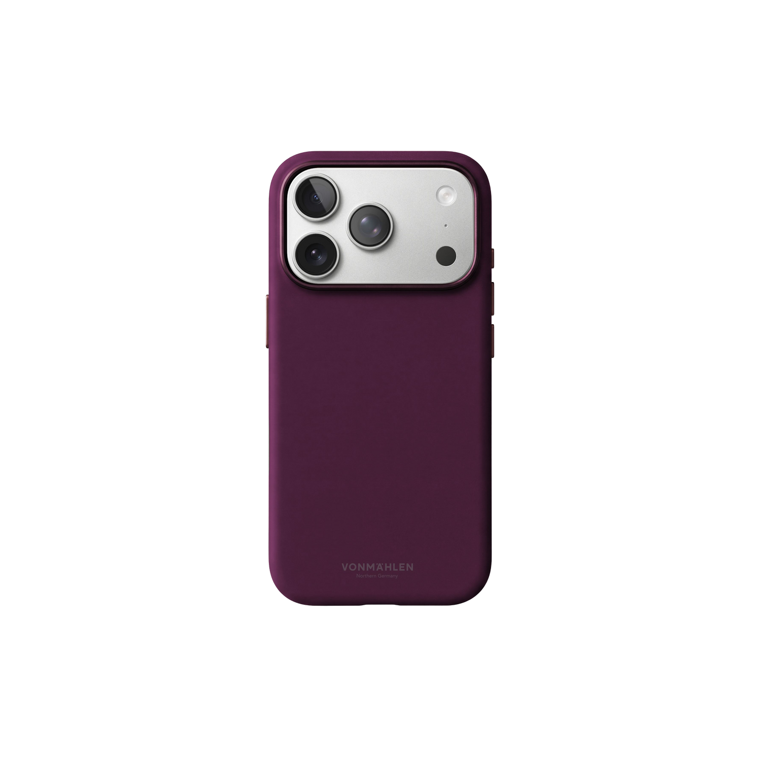 Vonmaehlen Soft Silicone Case for iPhone 18 Pro Max - Burgundy