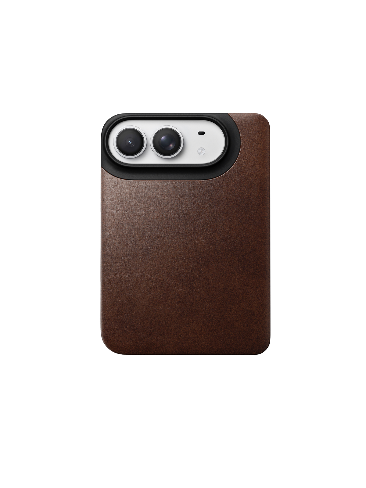 Nomad Magnetic Back with Horween Leather for iPhone Duo - Rustic Brown
