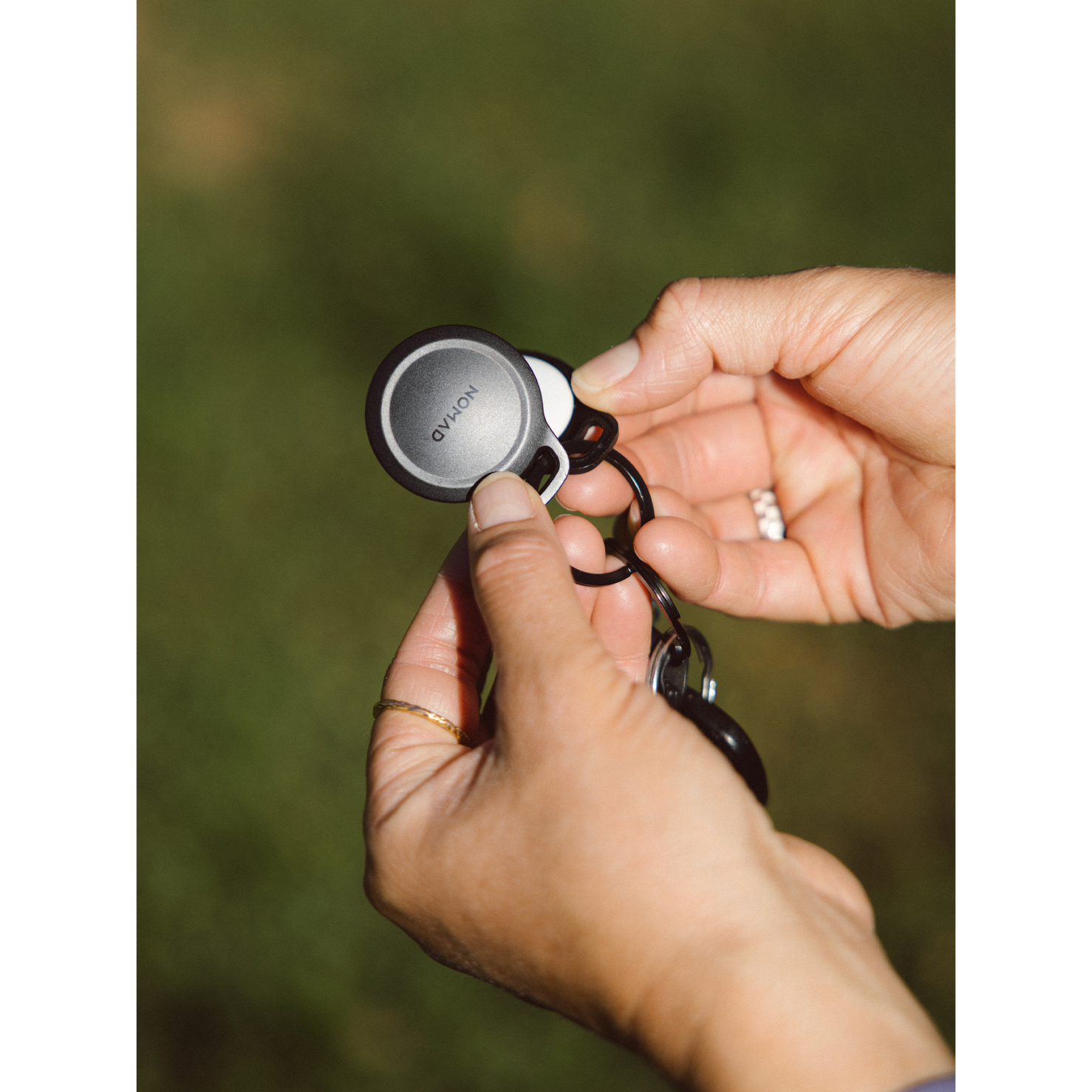 Nomad Rugged AirTag Keychain - Black