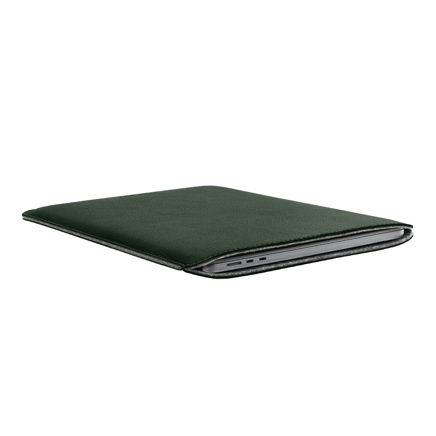 Woolnut Leather Sleeve for 15" MacBook Air - Green