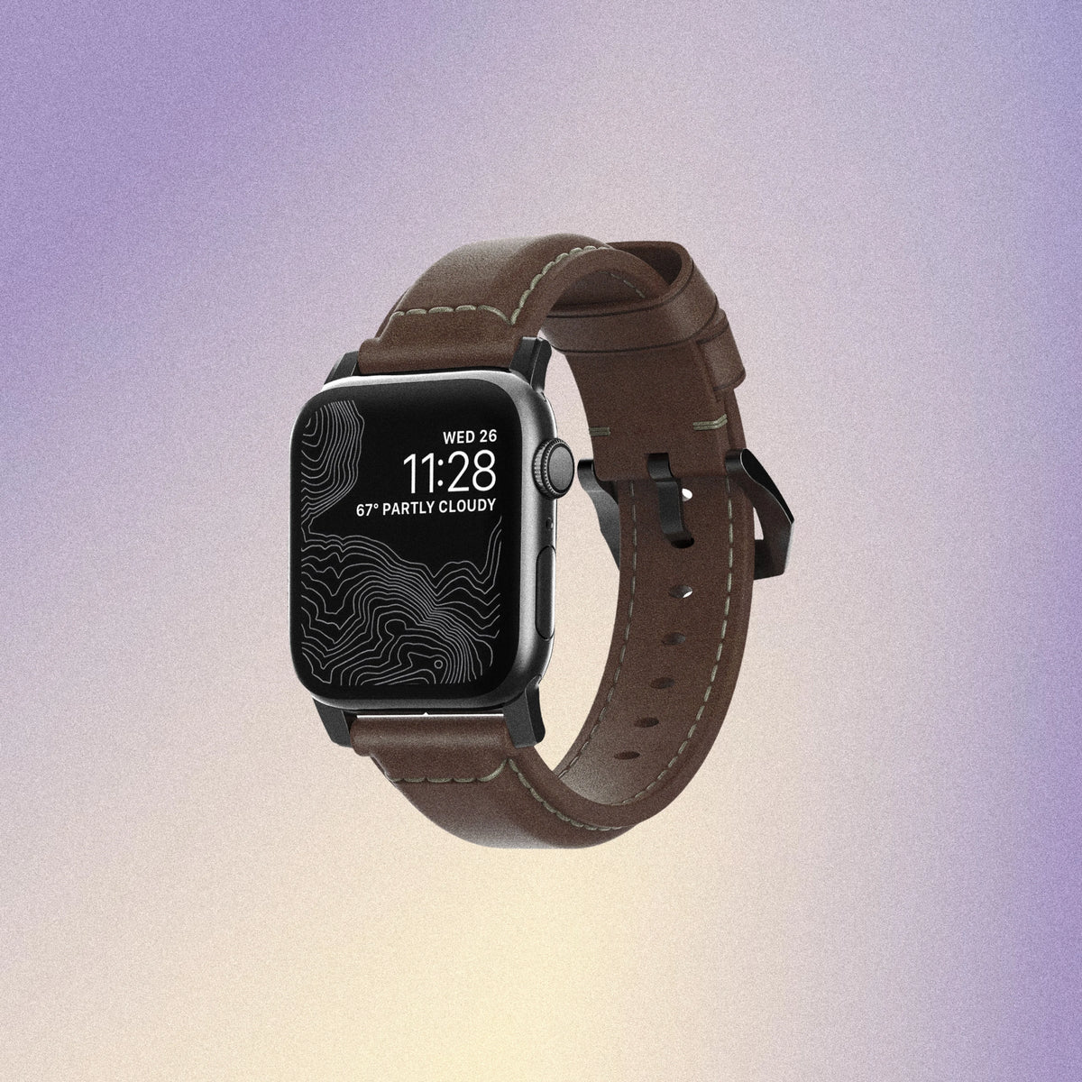 Nomad Traditional Band - 46/49mm - Black Hardware - Brown