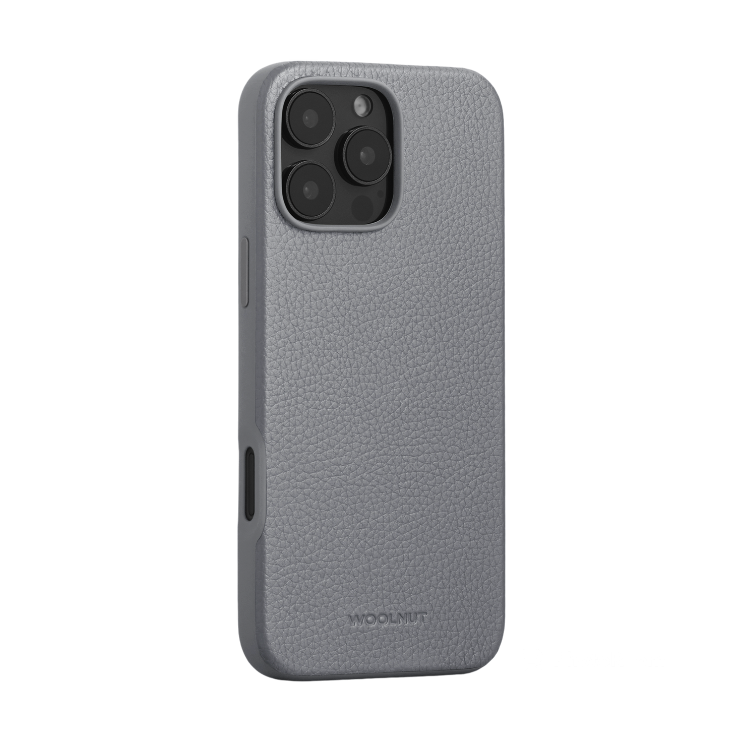 Woolnut Leather Case for iPhone 16 Pro Max - Grey