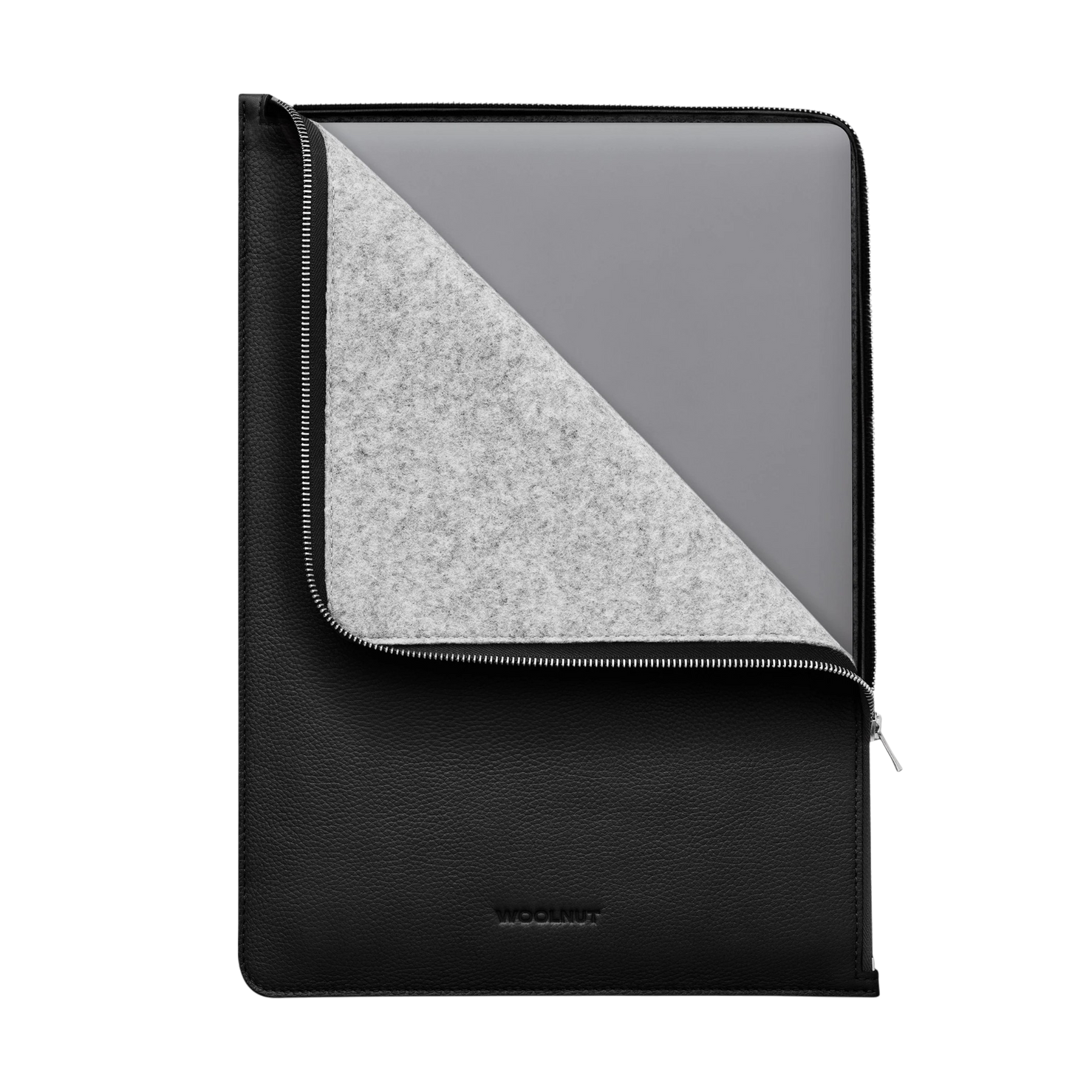 Woolnut Leather Folio for 15" MacBook - Black