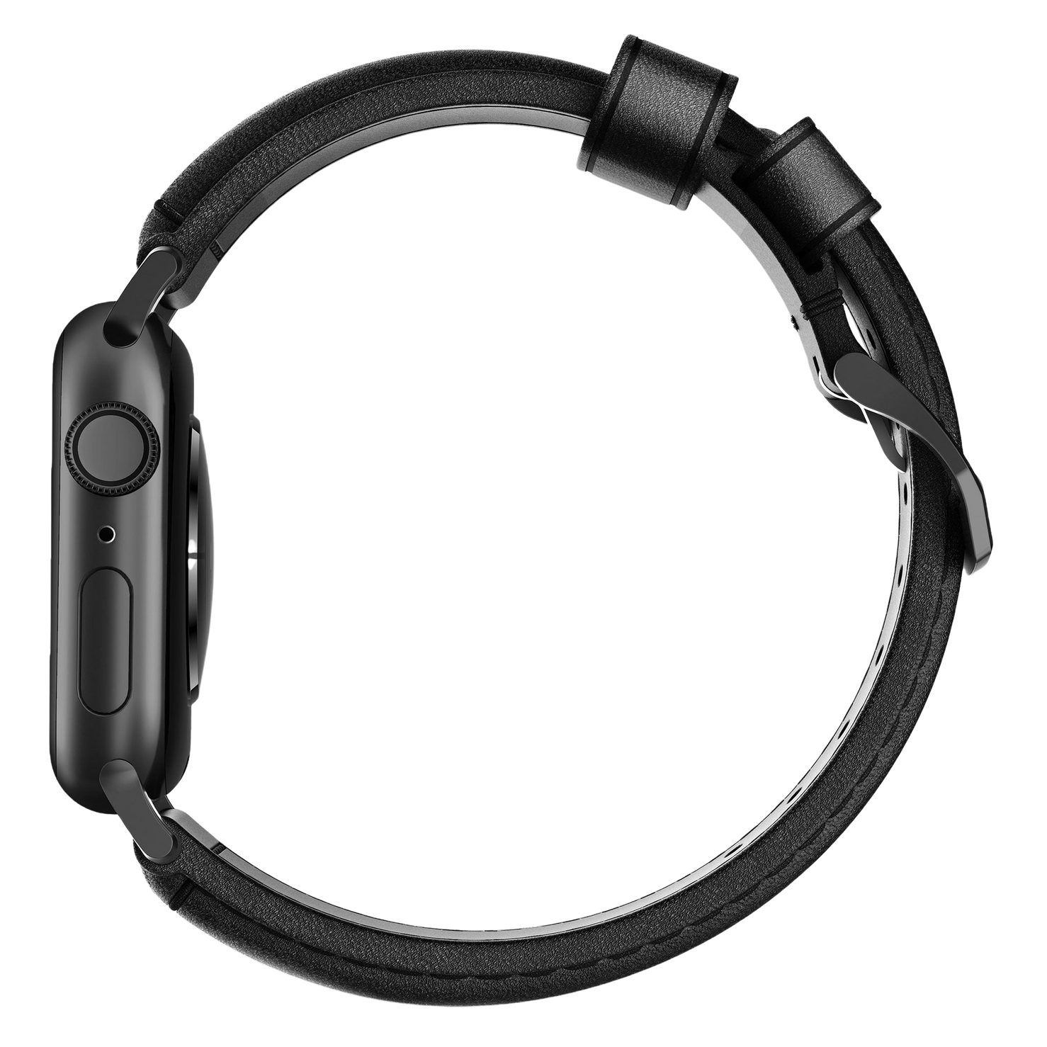 Nomad Traditional Band - 46/49mm - Black Hardware - Black