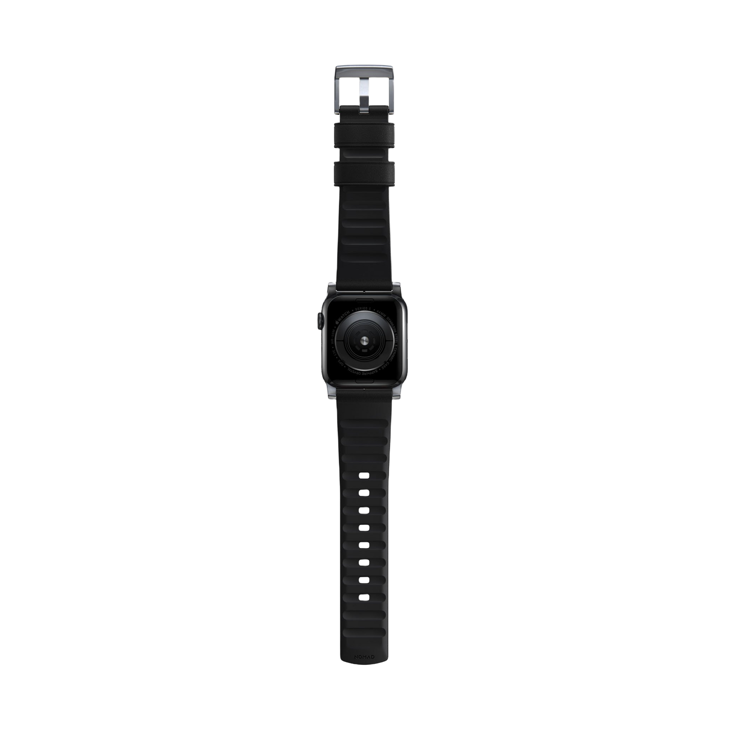 Nomad Active Band Pro - 46/49mm - Silver Hardware - Black